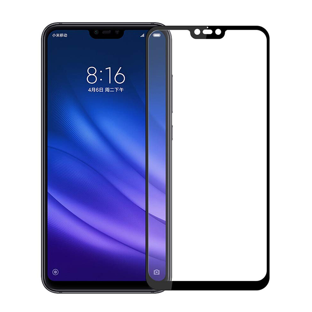 Gehärtetes Glas Displayschutzfolie für XIAOMI 8 Lite-Black